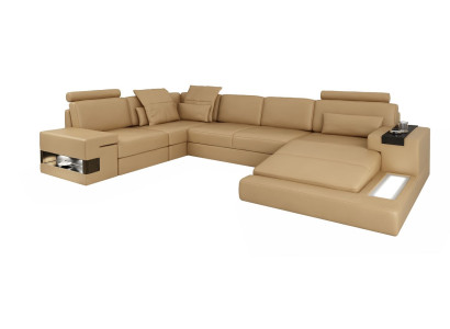 Corner sofa U-shape Sofa Living landscape Upholstery Bed function Design Modern new