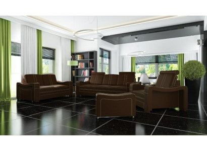 LEATHER SOFA made-to-measure SOFA SOF 3+2+1 USB COUCH Suite UPHOLSTERY SET new