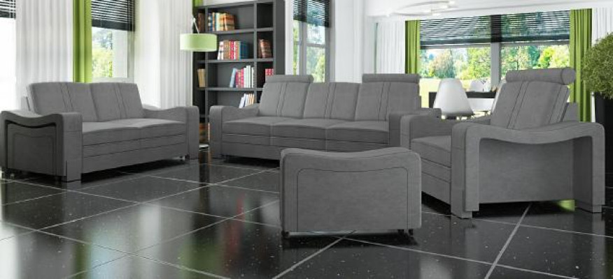 Suite Fabric Sofa 3+2+1 Sofa Set Custom Made Upholstery Sofa USB Textile