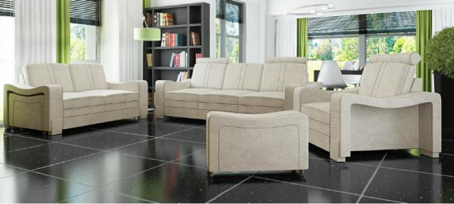 Suite Fabric Sofa 3+2+1 Sofa Set Custom Made Upholstery Sofa USB Textile