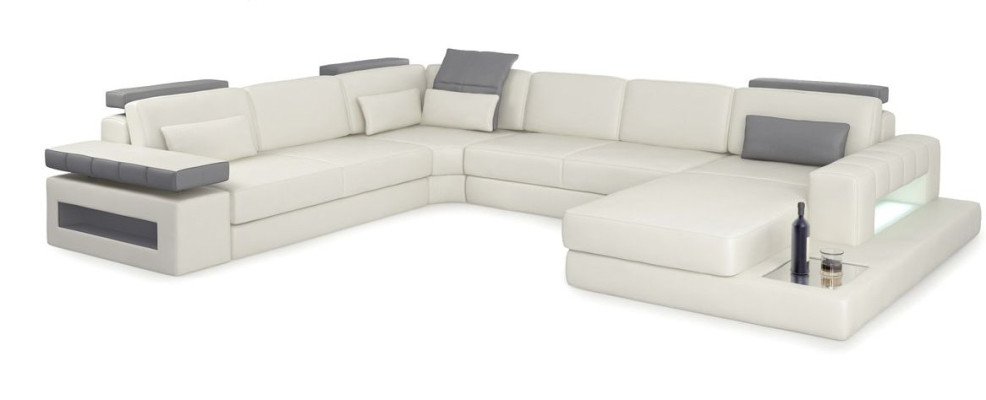 Designer Living landscape Sofa Couch Corner sofa Upholstery Living landscape U-shape