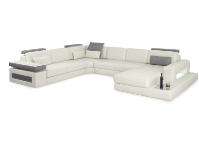Designer Living landscape Sofa Couch Corner sofa Upholstery Living landscape U-shape