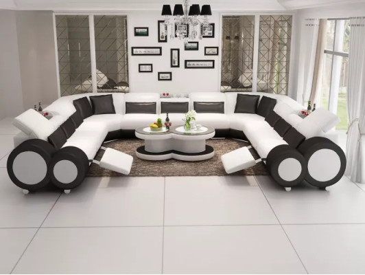 Corner sofa U-shape Modern sofa Leather sofa Couches Upholstery Designer Sofas Suite