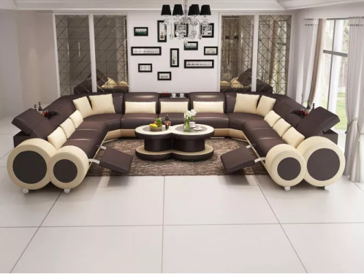 Corner sofa U-shape Modern sofa Leather sofa Couches Upholstery Designer Sofas Suite