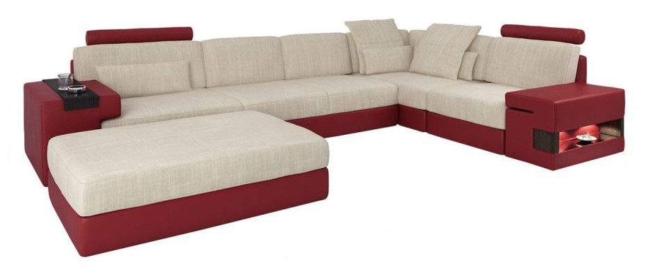 Living landscape U-shape Corner Sofa Upholstery Couch Corner Leather Sofa Couches Furniture new