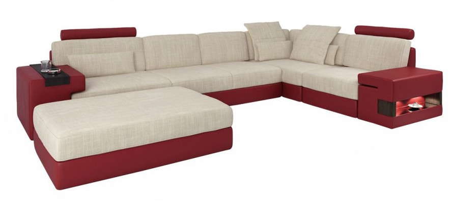 Modern Sofa Corner Set L-shape Upholstered Sofas Couches Couch Stool Living Furniture