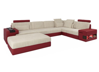 Modern Sofa Corner Set L-shape Upholstered Sofas Couches Couch Stool Living Furniture