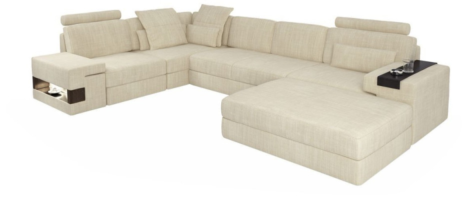 Textile sofa L-shape sofa furniture living room corner design modern soft style 2-piece set