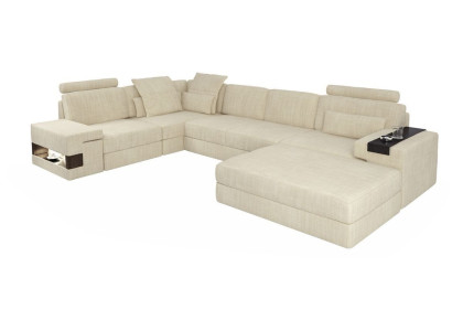 Textile sofa L-shape sofa furniture living room corner design modern soft style 2-piece set