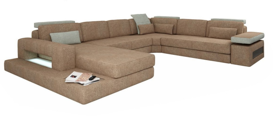 U-shape Upholstery Couches Textile Design Couch Corner sofa Living landscape Sofa new