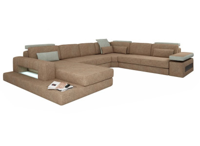 U-shape Upholstery Couches Textile Design Couch Corner sofa Living landscape Sofa new