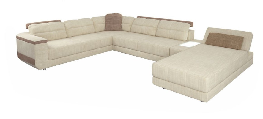 Design Corner sofa U-shape Modern Sofa Living landscape Upholstery Bed function Furniture new