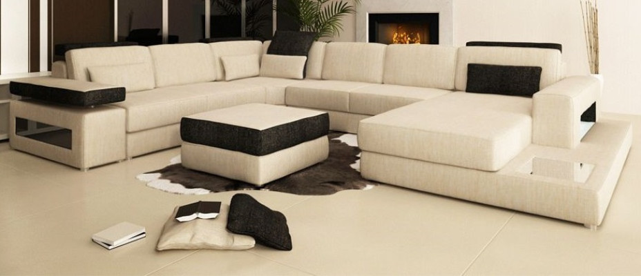 XXL Living landscape Sofa Couch Upholstery Sofa Corner Designer U-shape Corner sofa new