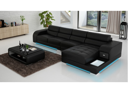 Leather sofa sofa couch living landscape corner modern corner sofa design suite