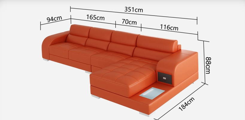 Leather sofa sofa couch living landscape corner modern corner sofa design suite