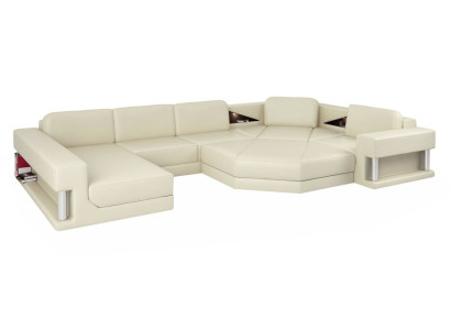 Corner sofa U-shape Couch Living landscape Sofa Couch Modern Design Sofa Textile Leather
