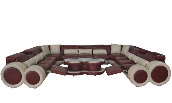 Living landscape Sofa Couch Upholstery Seat Corner Suite Designer Couches Sofas + USB