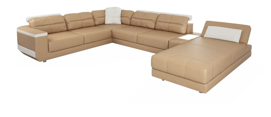 Design Couch Corner sofa Living landscape Sofa U-shape Upholstery Couches Textile Couches