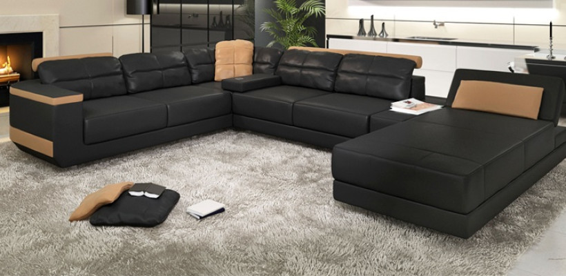 Modern Sofas Living landscape Corner sofa Fabric U-shape Couch Design Upholstery Textile Corner