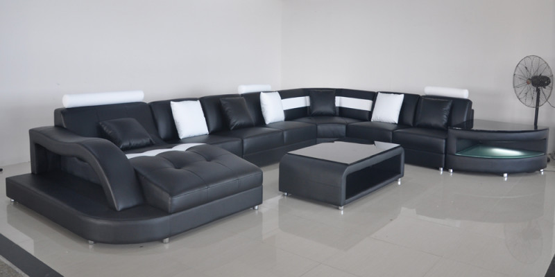 Corner sofa U-shape Living landscape Sofa Couch Upholstery Corner Fabric Sofas Furniture Leather