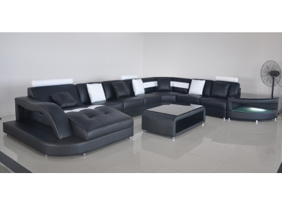 Corner sofa U-shape Living landscape Sofa Couch Upholstery Corner Fabric Sofas Furniture Leather