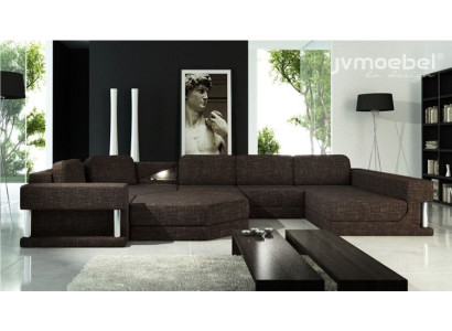 Living landscape U-shape Bed function Textile Fabric Big Corner sofa Sofa Upholstery Couch