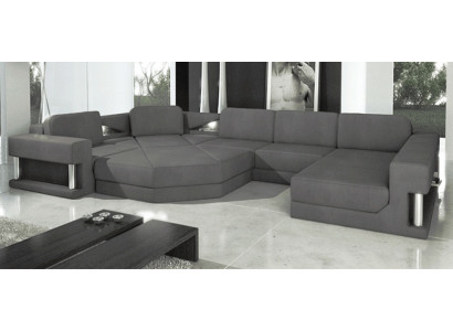 Design Couch Upholstery Textile Modern Sleep Bed function Corner sofa U-shape Sofa Fabric