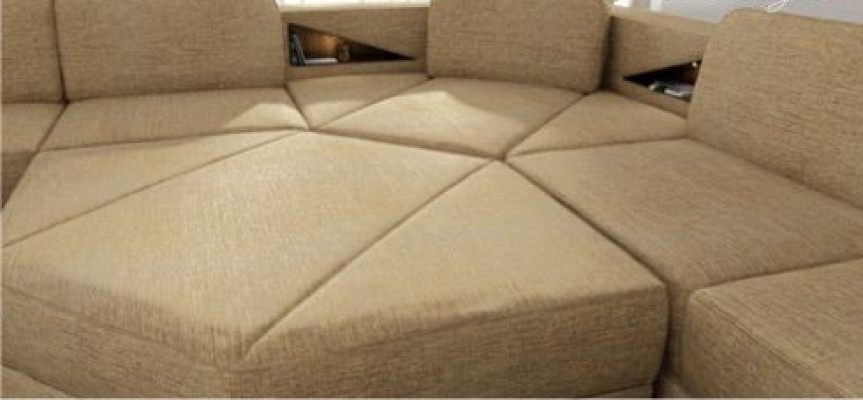 Corner sofa Upholstery Seat Fabric Couch Sofas Couches U-shape Living landscape Furniture new