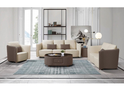 Design Leather Sofa Couch Upholstery Suite Sofa 321 Seater Classic Couches new