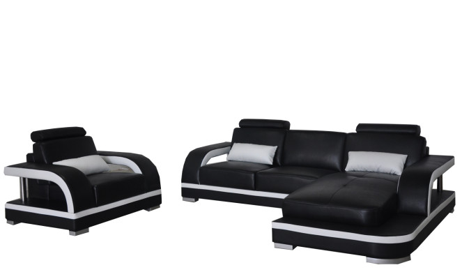 Corner Sofa Upholstery Couch Seat Corner Leather Suite Armchair L-shape Living landscape new