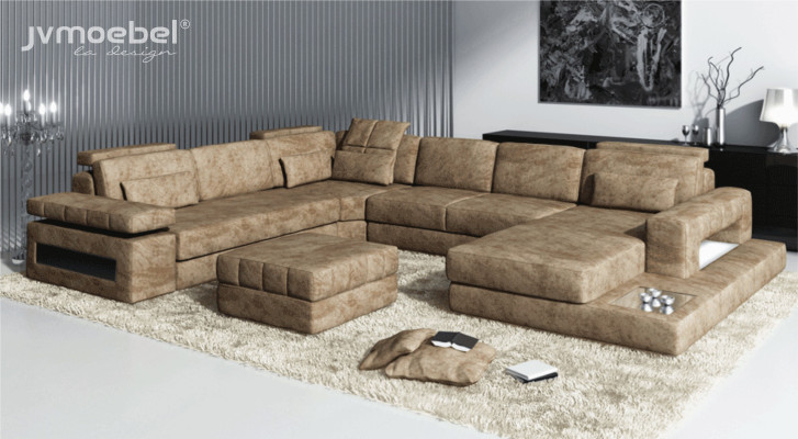 Fabric U-shape Living landscape Upholstery Corner sofa Couch Leather Sofa Corner sofa Corner sofa