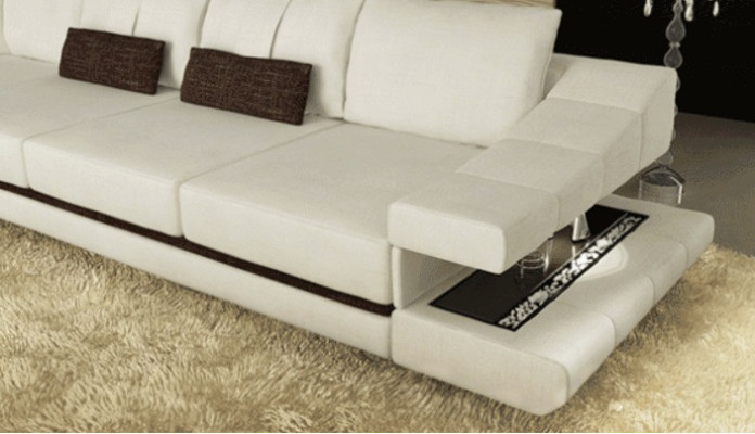 Living room modern design sofas couches eleganc L-shape corner sofa fabric couch new