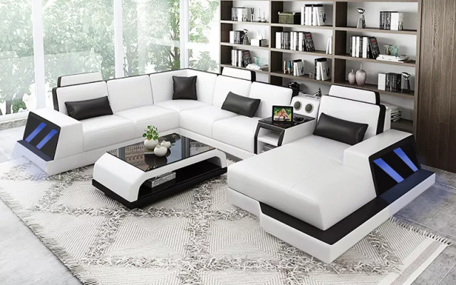 Living landscape Corner sofa Sofa Design Couch Sofas Corner suite Couches Table 2pcs.