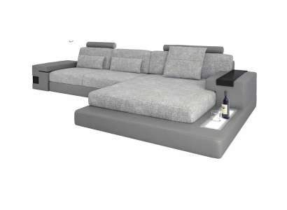 Design Corner sofa Leather L-shape Modern Style Couch Upholstered furniture Living room new