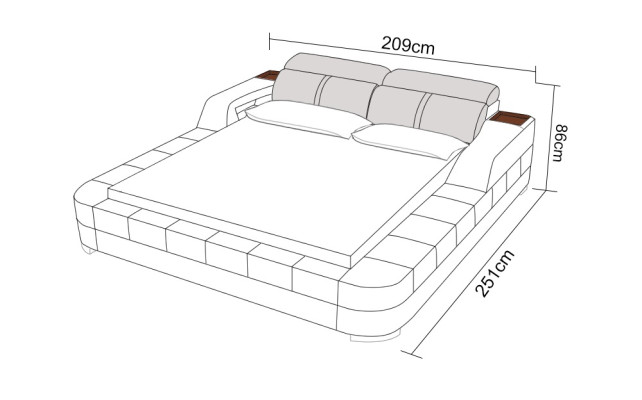 Waterbed Hotel Double Bed Beds Complete Leather Bed Upholstered bed Water LB8823