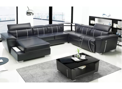 Design Couch Corner sofa Corner suite Sofa Sofas Couches Table 2-piece. Living landscape