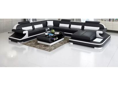 Design Couch Corner sofa Corner suite Sofa Sofas Couches Table 2-piece. Living landscape