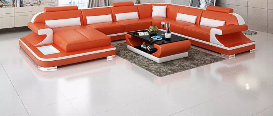 Design Couch Corner sofa Corner suite Sofa Sofas Couches Table 2-piece. Living landscape