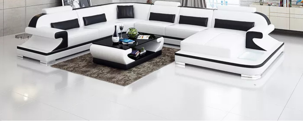 Design Couch Corner sofa Corner suite Sofa Sofas Couches Table 2-piece. Living landscape