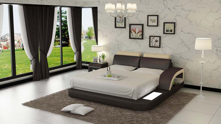 Waterbed with USB Hotel Double bed Beds Complete Leather bed Upholstered bed Water