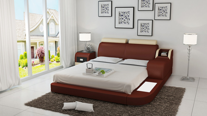 Living landscape Corner sofa Sofa Couch U-shape Upholstery Couches Leather Design Illuminated