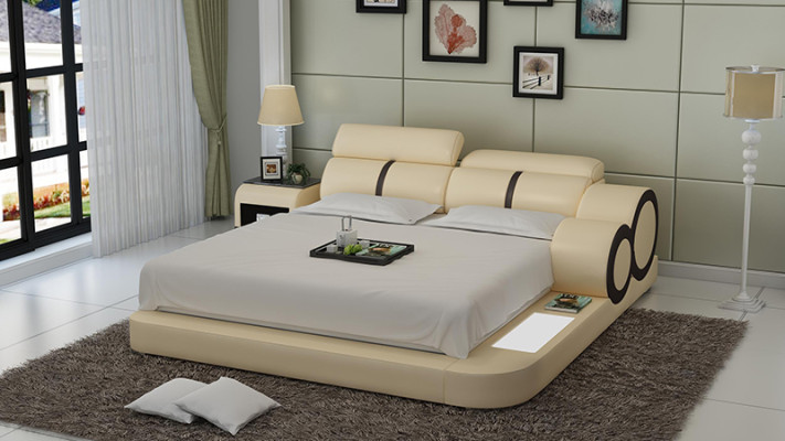 Waterbed Hotel Double bed Beds Complete Leather bed Upholstered bed Water with USB