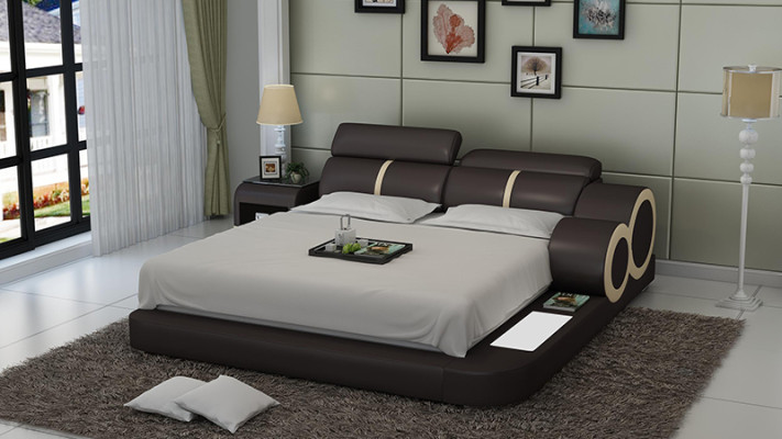 Waterbed Hotel Double bed Beds Complete Leather bed Upholstered bed Water with USB