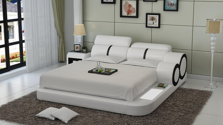 Waterbed Hotel Double bed Beds Complete Leather bed Upholstered bed Water with USB