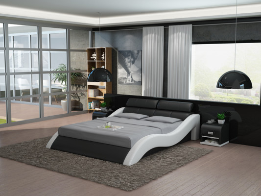 Waterbed Hotel Double bed Beds with USB Complete Leather bed Water Upholstered bed