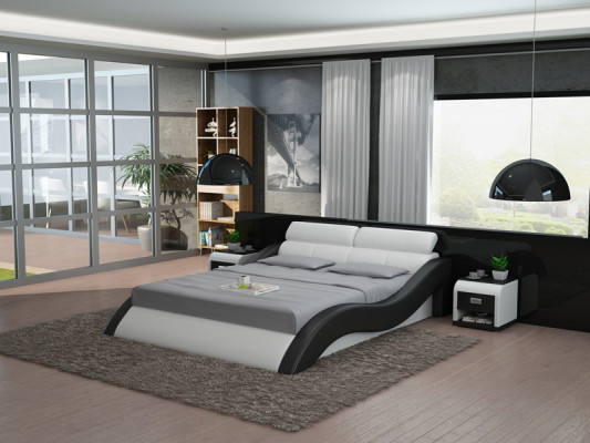 Waterbed Hotel Double bed Beds with USB Complete Leather bed Water Upholstered bed