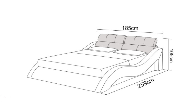 Waterbed Hotel Double bed Beds with USB Complete Leather bed Water Upholstered bed