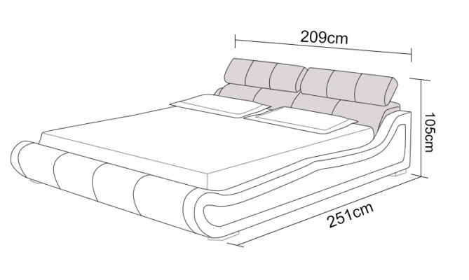 Waterbed Hotel Double bed Beds with USB Complete Leather bed Upholstered bed Water