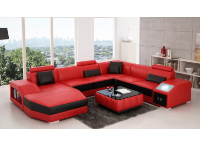 Leather sofa Designer sofa Corner sofa U-shape Modern sofa Leather sofa Corner sofa Upholstery
