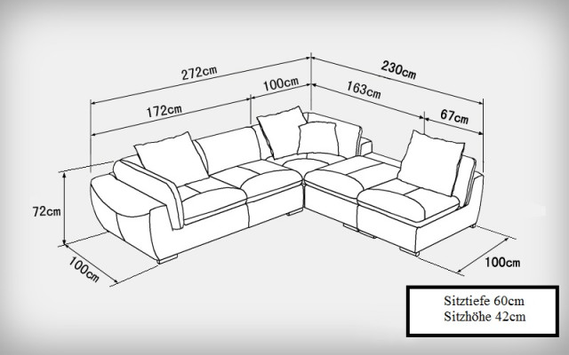 Leather sofa Couch Living landscape Corner sofa Eck Suite Design Modern Sofa F3014 new